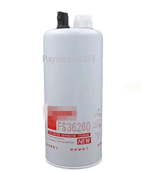 

For Fleetguard FS36260 Cummins 4327370 FS36259 excavator Engine fuel filter Oil-water separator accessories