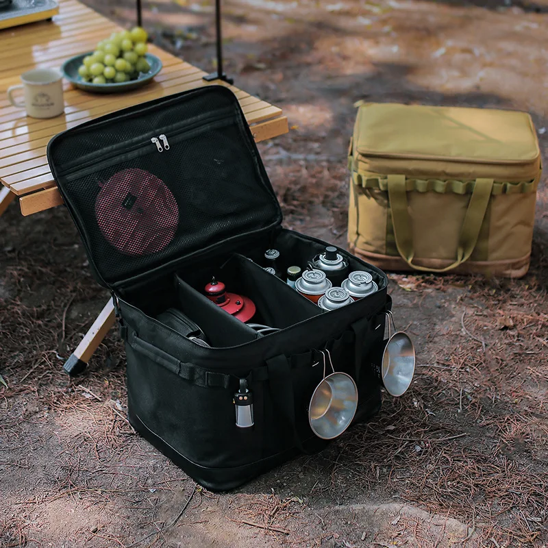 Outdoor Camping Storage Bag Camping Supplies Meal Bag Large Storage Lamp Tableware Bag Camping Tool Picnic Camp Travel Bags Man