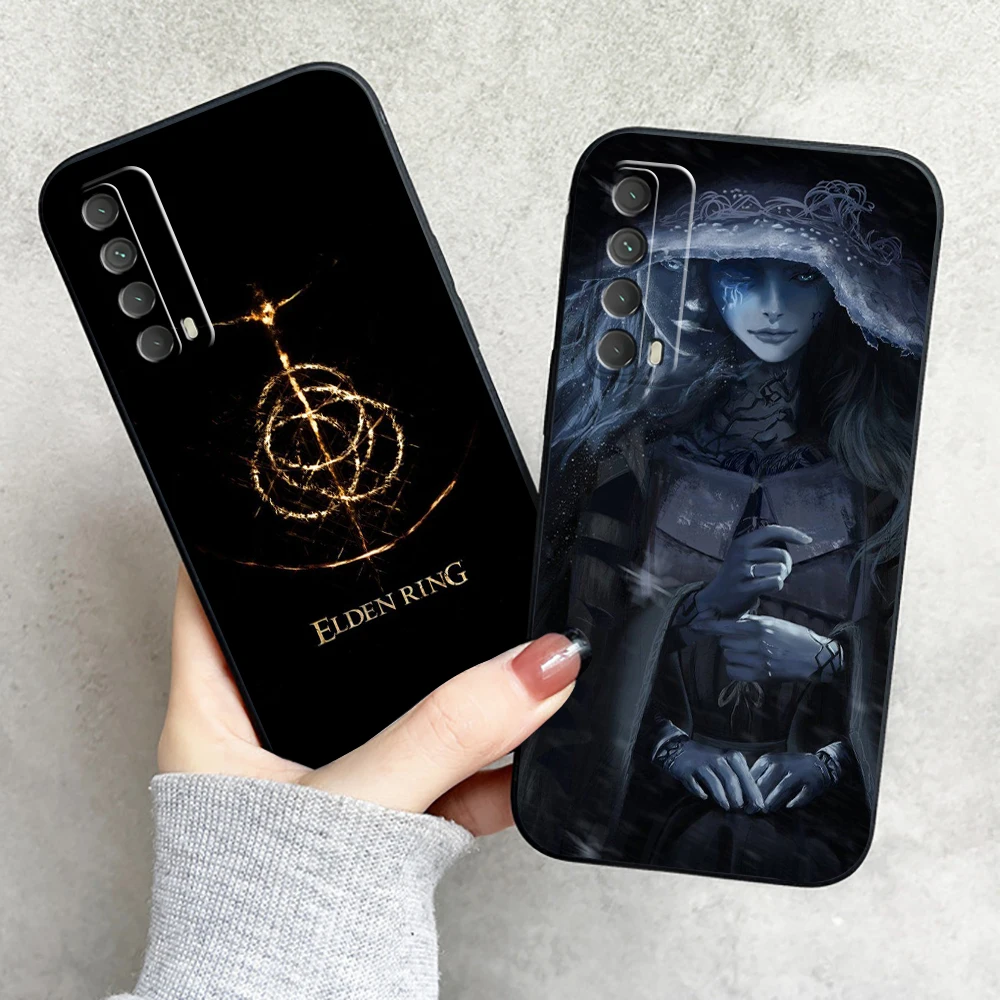 

Elden Ring Phone Case For Huawei P Smart Z 2019 2021 P20 P20 Lite Pro P30 Lite Pro P40 P40 Lite 5G Liquid Silicon Carcasa Soft