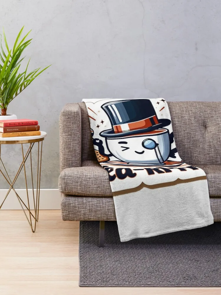 Веселый британский чайный чай - чай-жини! Одеяло Thins Дизайнеры Роскошные