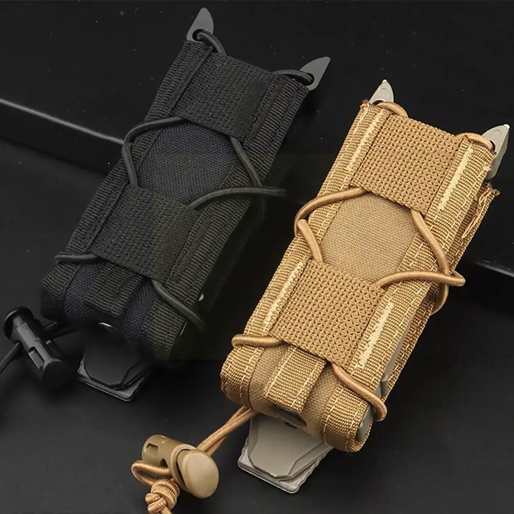 

Tactical Magazine Pouch Edc 9mm Pistol Single Mag Bag Holster Molle Flashlight Hunting Torch Airsoft Holder Shooting Pouch S2n0