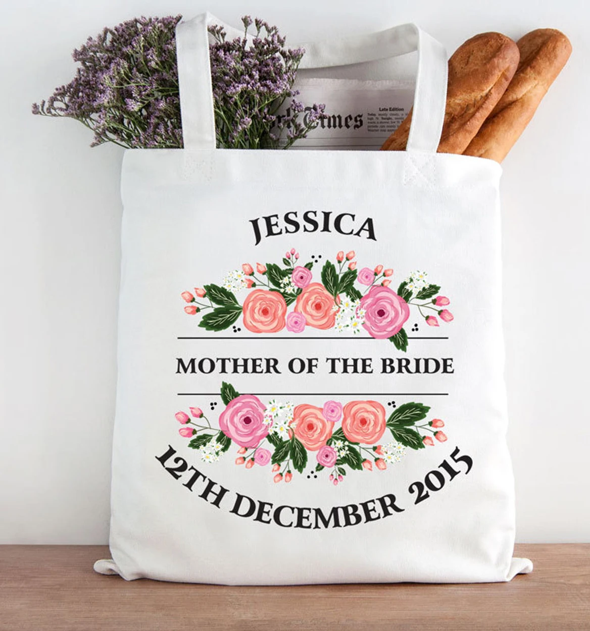 

Women Shopper Mother Of The Bride Floral Flower Shopper Bag girl handbag Tote Shoulder Lady Bag