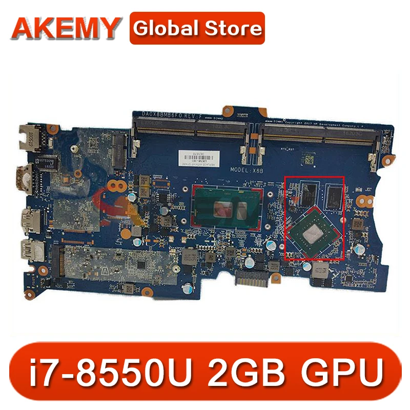 

Материнская плата для ноутбука HP ProBook 430 G5 440 G5 i7-8550U CPU 2 Гб GPU DA0X8BMB6G0 X8B DDR4
