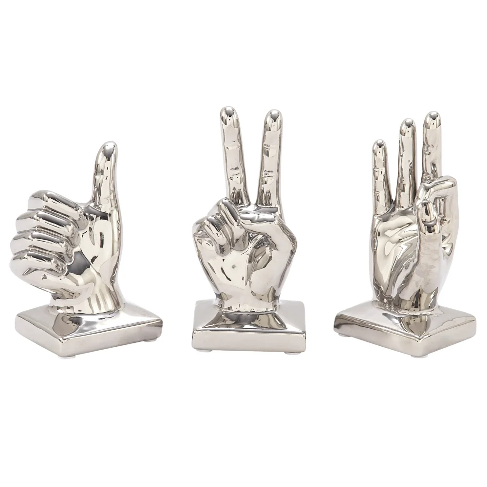 Metal hand. Silver hand. Керамика серебро статуэтка. Сильвер хенд. Ceramic hand.