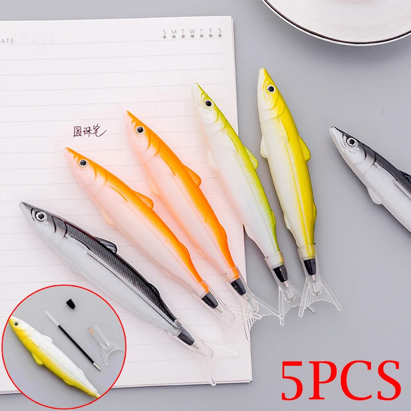 

Ручка в форме морской рыбы, 0,5 мм, 5 шт.