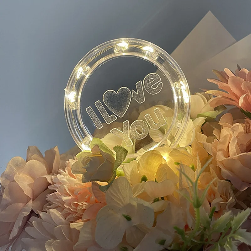 

LED Neon Lights I Love You Night Light Birthday Cake Decoration Wedding Bouquet Holiday Party Christmas Gift Packaging Neon Lamp