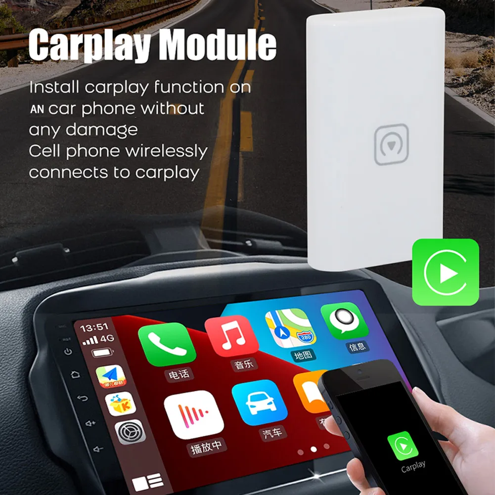 

Беспроводной адаптер Bluetooth CarPlay для автомобильного проигрывателя навигации ABS автомобильные аксессуары высококачественные автомобильные ...