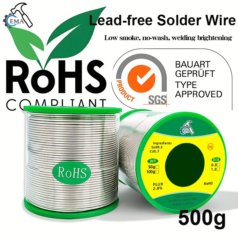 

Бессвинцовая паяльная проволока KUAIQU 0,5-1,0 мм