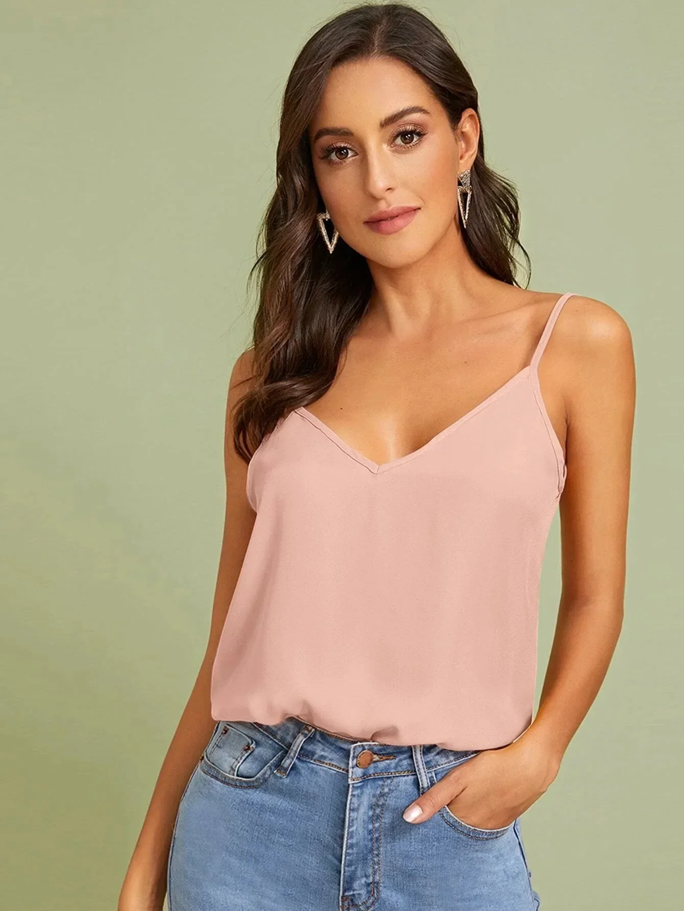 

2021 Летний Новый женский пуловер на бретельках с V-образным вырезом без рукавов GRAY22