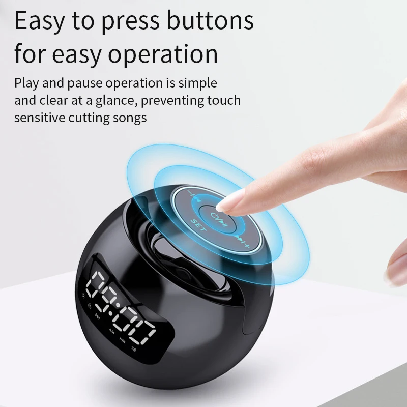 Bluetooth динамик Будильник Электронный FM-радио светодиодные цифровые часы стол