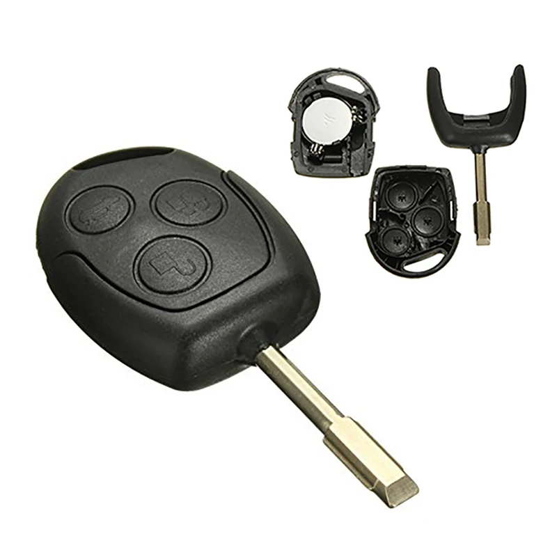 

2/3/5PCS Professional Black Remote Key Fob Shell Case 3 Buttons for Ford Cars Durable Key Shells Case Cover Replacement