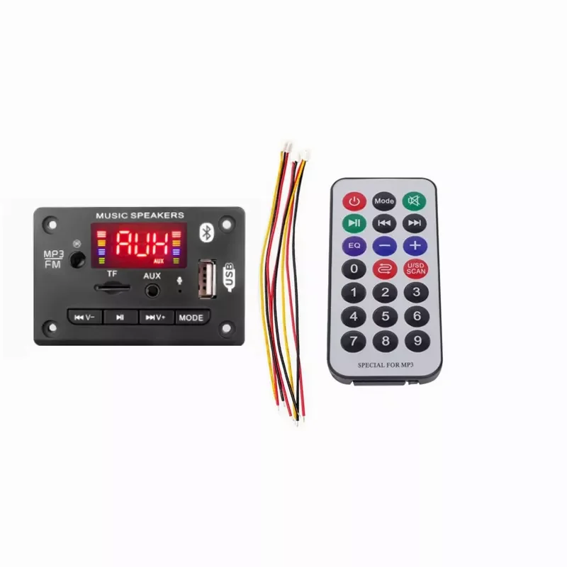 

5V 12V MP3 Decoder Decoding Board Module Bluetooth 5.0 Car USB MP3 Player WMA WAV TF Card Slot / USB / FM Remote Board Module