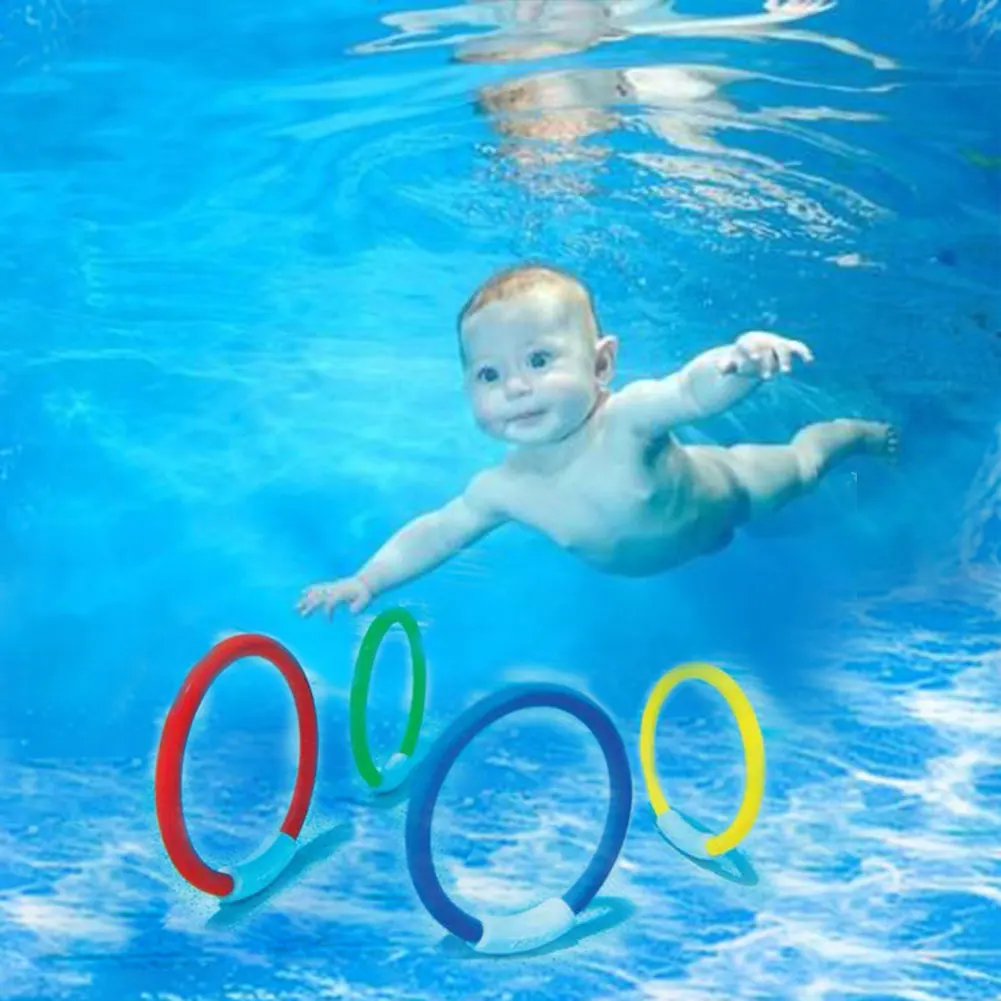 

Swimming Pool Diving Circle Plastic Portable Swimming Diving Ring for Children Parent-child Gift Children's Summer Toys