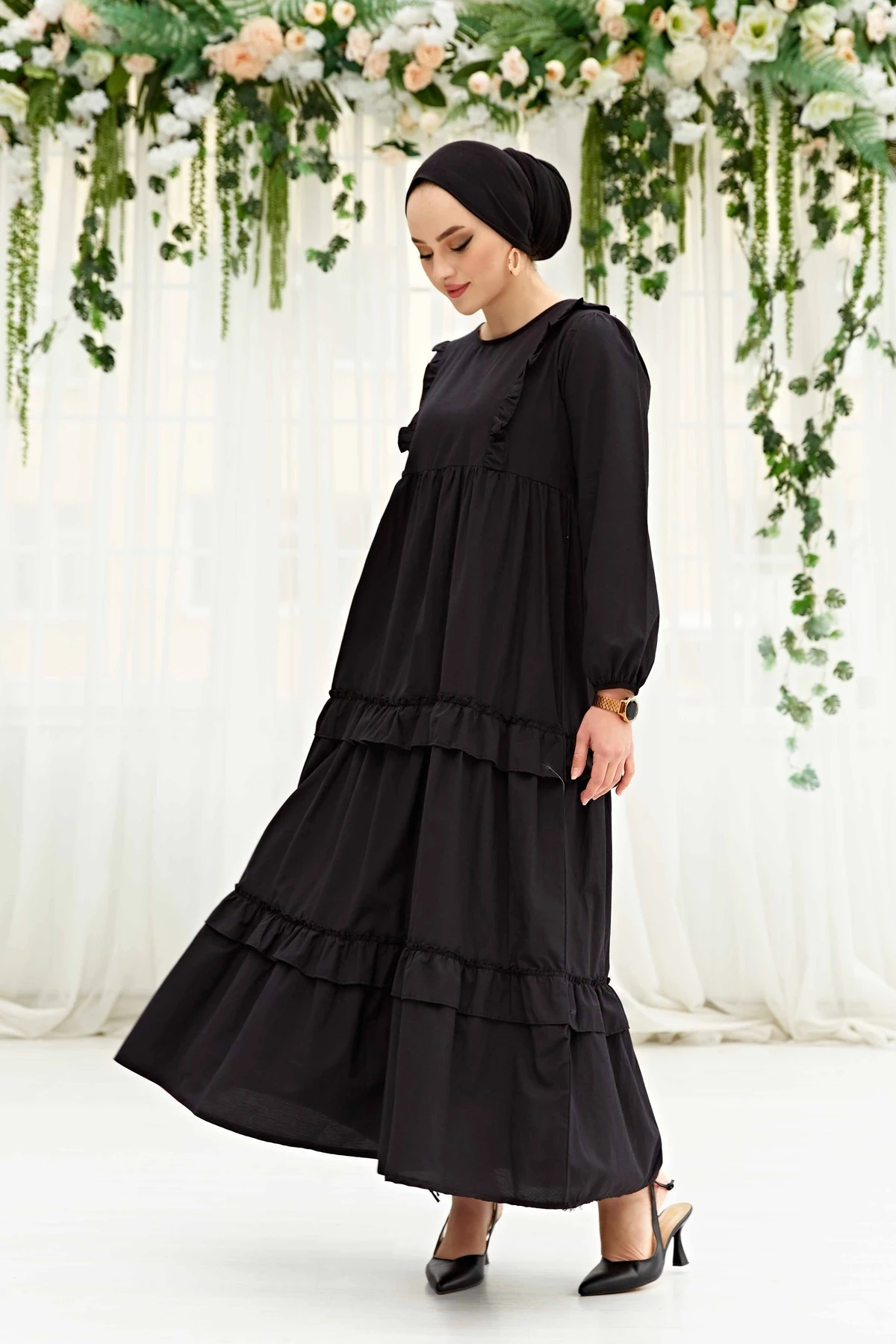 Dress women's dresses 2021 kaftan abaya long Muslim evening dresses hijab abayas Turkish Hijab Party Casual women clothes