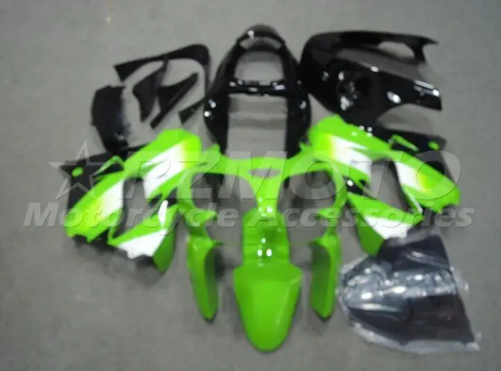 

4Gifts New ABS Plastic Motorcycle Fairing kit Fit For Kawasaki Ninja ZX-6R 2000 2001 2002 ZZR600 00 01 02 Custom Cool Green