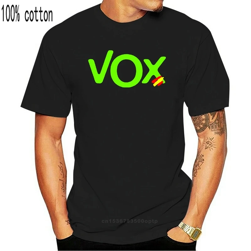 Футболка-Roly Logo Vox Испания новинка модная футболка |
