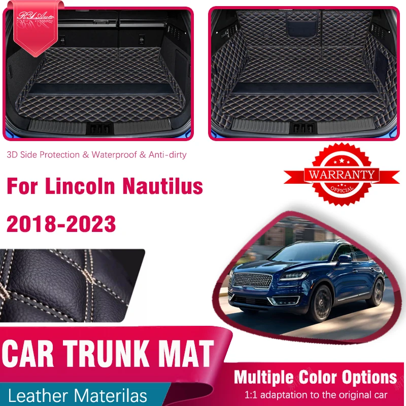 Кожаные коврики в багажник автомобиля для Lincoln Nautilus Grand Legacy U540 2018 ~ 2023 хранения с