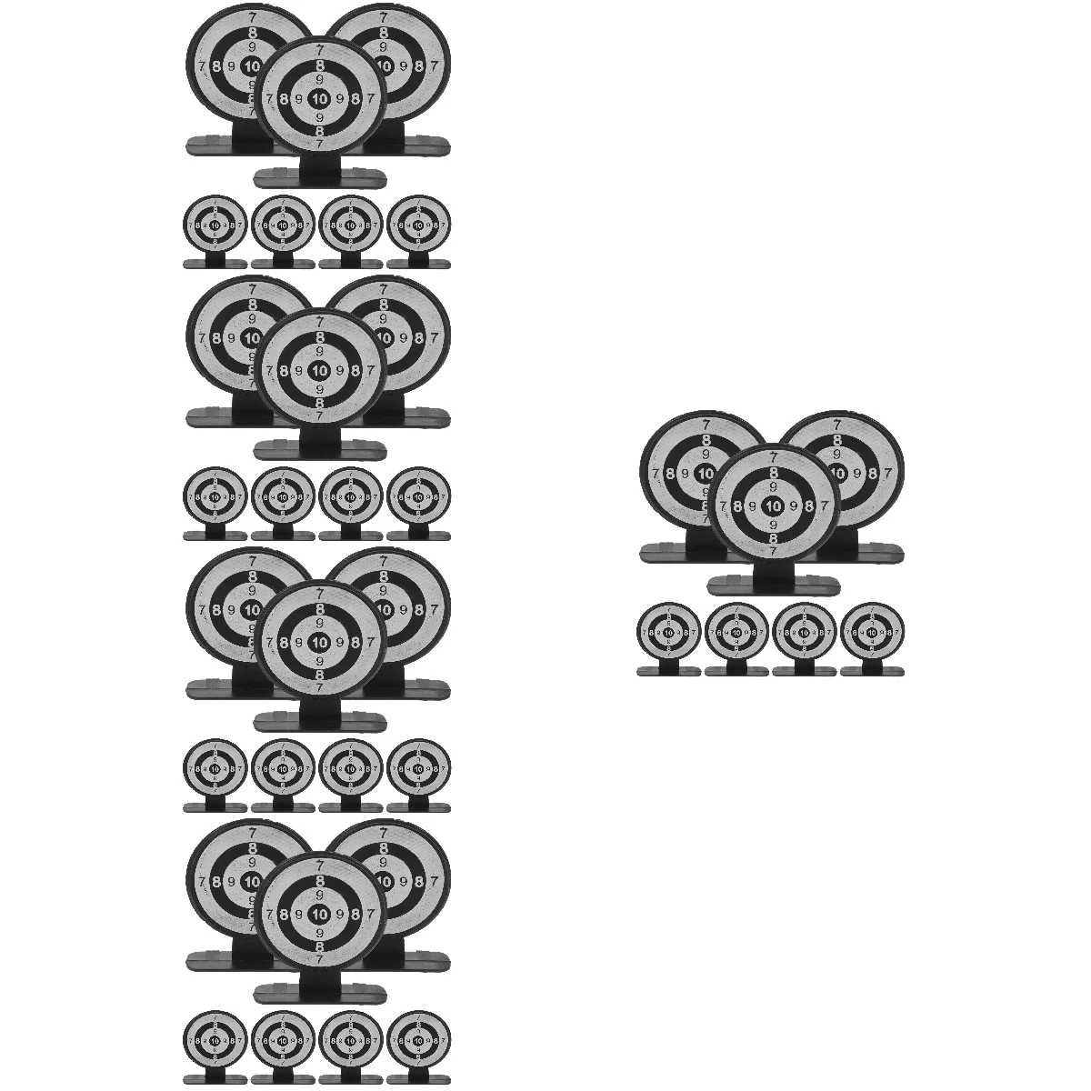 

50 шт. игрушечные мишени Детские уличные игровые наборы интересные интерактивные стрельбы пластиковые детские компактные аксессуары