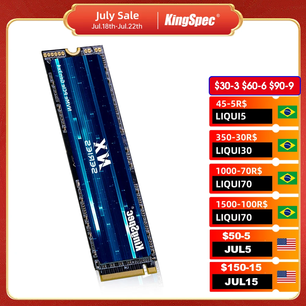  KingSpec SSD M2 NVME 512 ГБ 256 ГБ 1 ТБ Ssd M.2 2280 PCIe 3,0 SSD Nmve M2 Жесткий Диск Внутренний твердотельный накопитель для ноутбука 