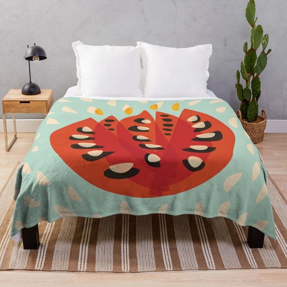 

Абстрактное красное Тюльпановое цветочное весеннее одеяло