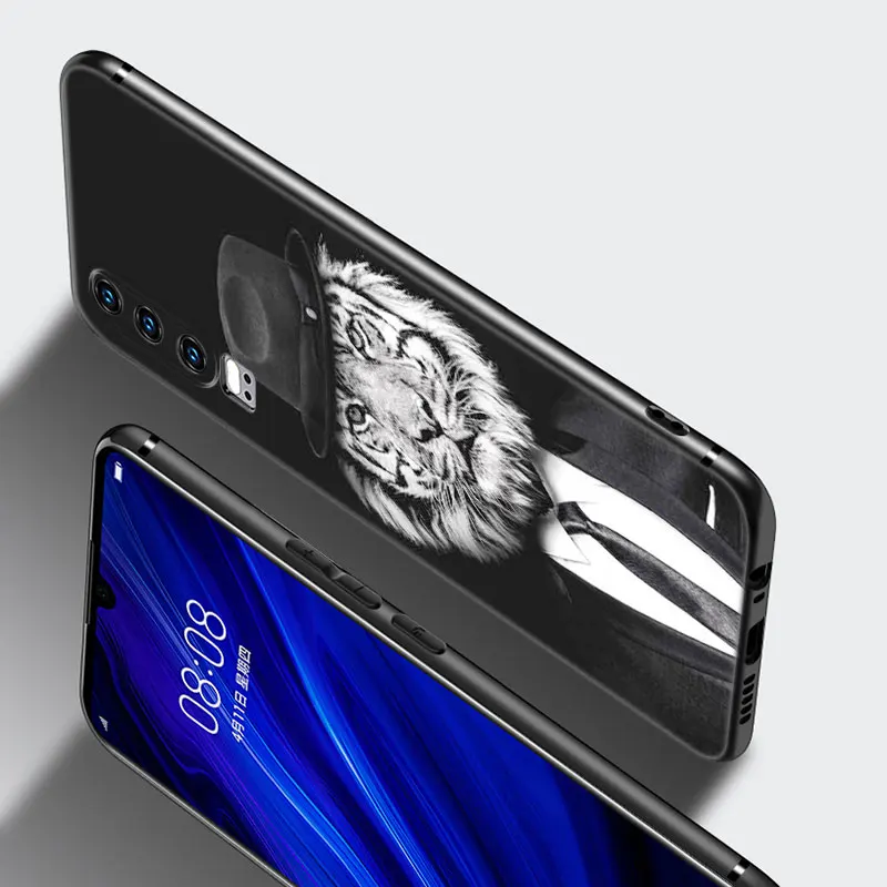 Мужской костюм рубашка галстук чехол для Huawei P50 P40 P30 P20 Pro P10 P9 P8 Lite 2017 P Smart Z S 2021 2020 2019