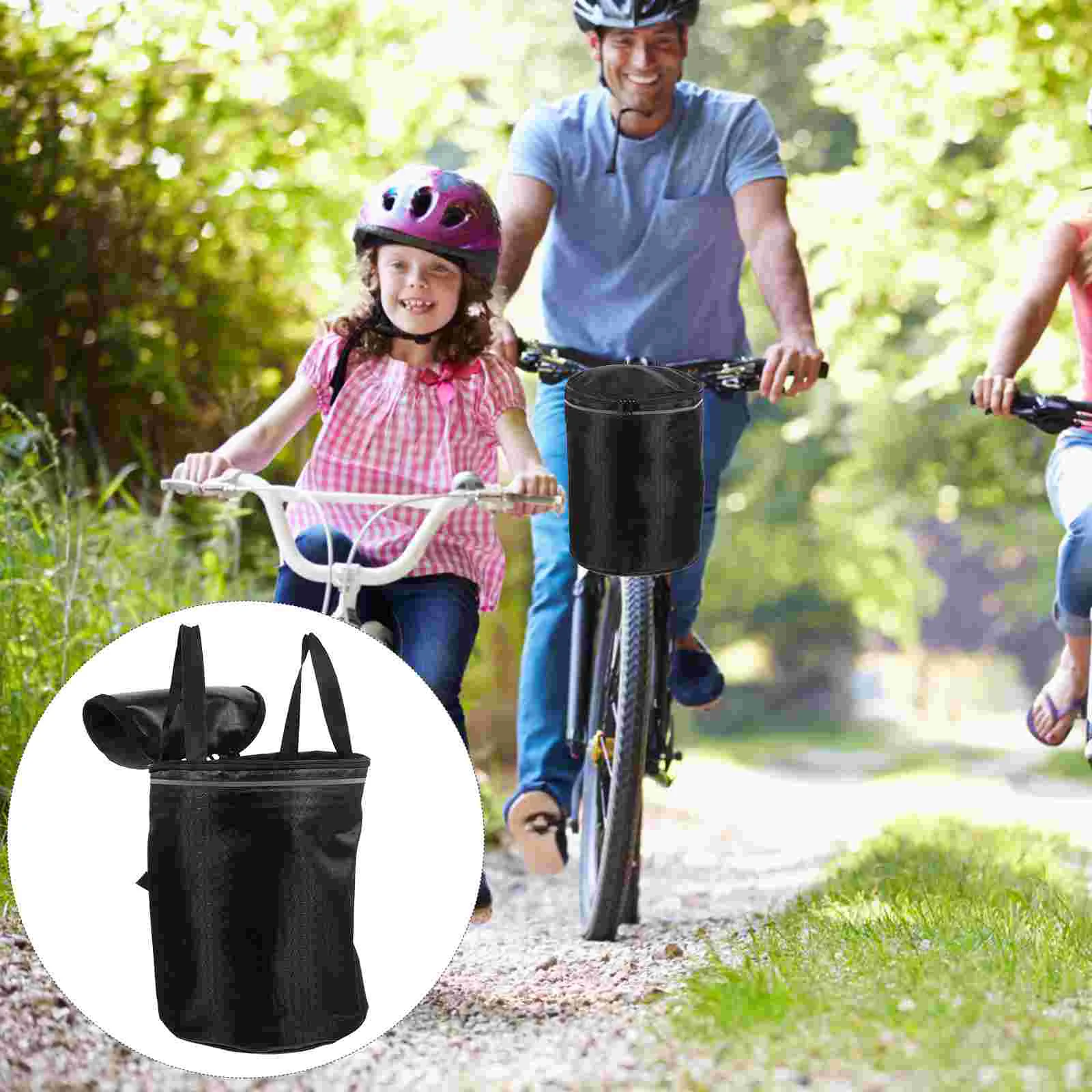 

Basket Bike Handlebar Frontdog Carrier Storagebikescycling Rear Frame Thickened Hanging Part Professional Crate Pet Cycle Holder