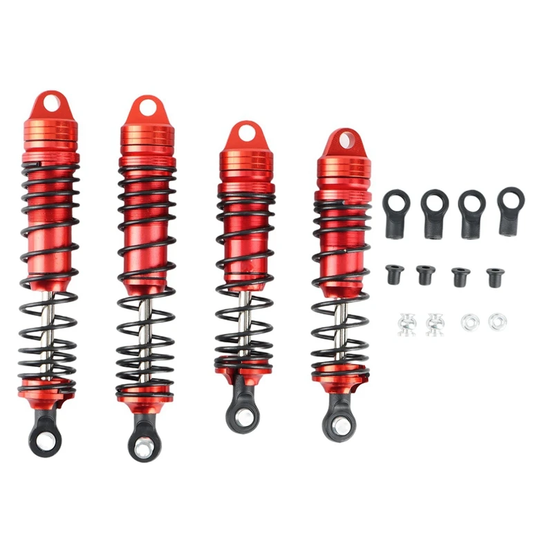 

4Pcs Metal Front & Rear Shock Absorbers for Traxxas Slash 4X4 4WD 2WD Rustler Stampede Hoss 1/10 RC Car Upgrade Parts