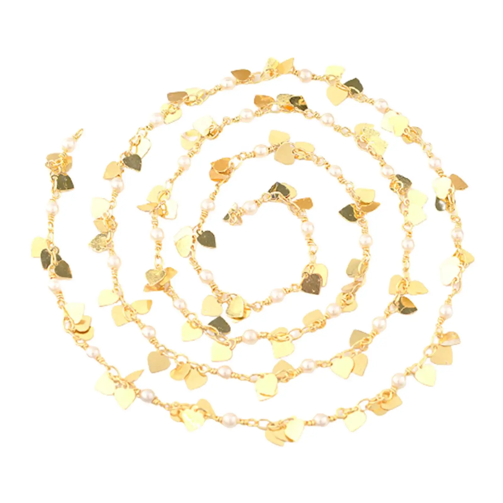

Сердце жемчуг ожерелье цепи оптом кабель DIY Изготовление ювелирных изделий