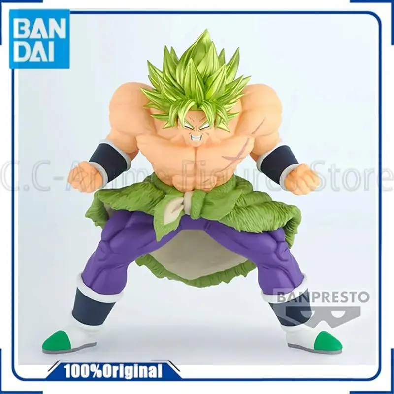w magazynie Banpresto Dragon Ball Z Blood of Saiyans Sp17 Broly Figure Anime Genuine Boxed Model Dolls Toy Child Festival Gift
