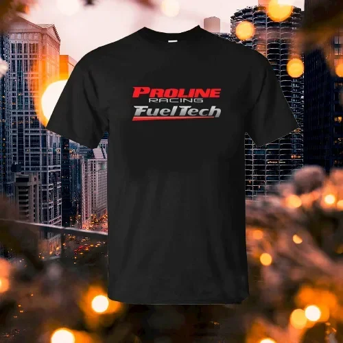 Новая футболка Pro Line FuelTech с логотипом гонок Мужская черная размеров от S до 3XL