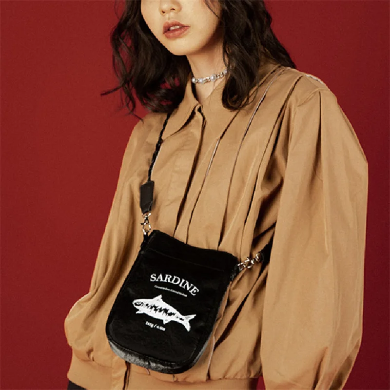 

Retro Canned Mobile Phone Bag PU Women Messenger Small Bag Wallet Creative Small Shoulder Bag 2022 New Trendy Bolsos Para Mujer