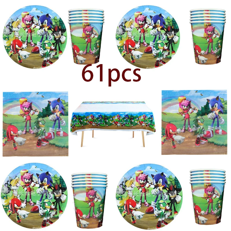 

61 шт./лот скатерть с супергероями, салфетки, тарелки для детского душа, чашки, украшения, набор посуды на день рождения, вечеринку