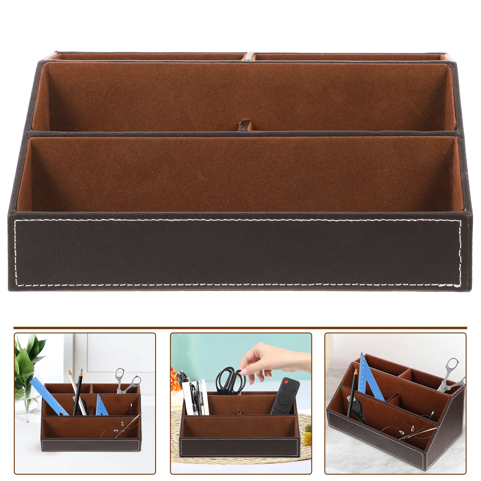 

Storage Rack Remote Holder Office Organization Control Desktop Sundries Organizer HDF Student Organizers
