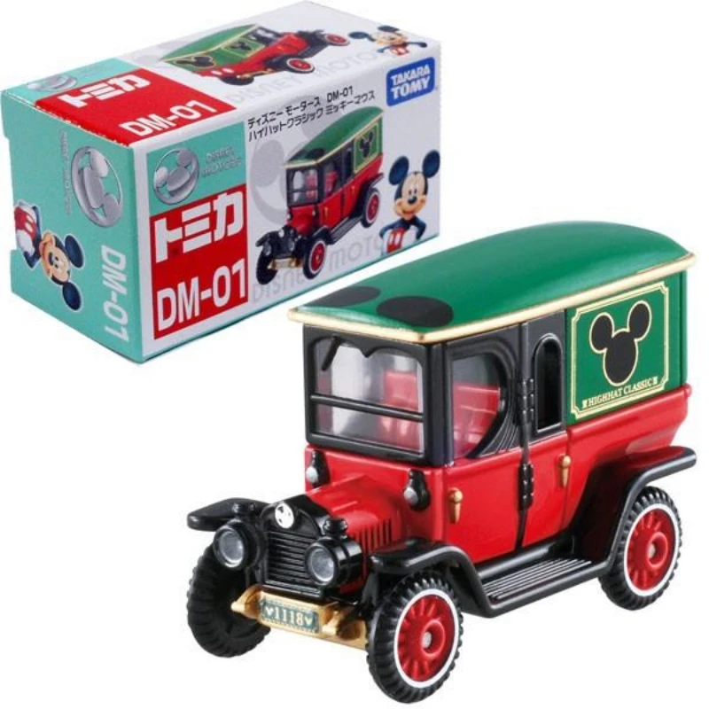 

Takara Tomy Tomica Disney Motors DM 01 High Hat Classic Car Mickey Mouse Anime Figure Baby Toys Diecast Funny Kids Bauble