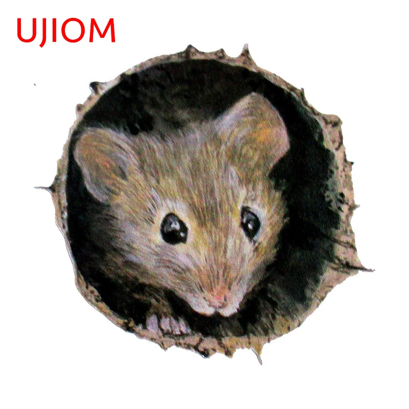 

Виниловые наклейки для спальни и гостиной UJIOM, 13 см x 12,2 см, с рисунком мыши