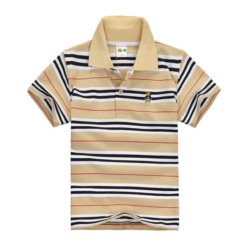 

Summer Baby Girls Boys Polo Shirts Short Sleeve Anchor Lapel Clothes Boys Girls Cotton T Shirt Color Stripes Kids Tops