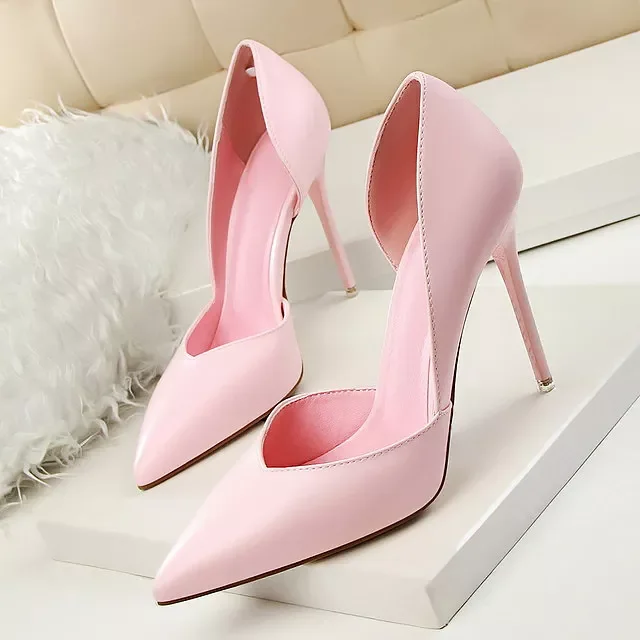 

2023NEW shoes 2022 hot fashion super high heel women pumps pointed hollow shallow mouth heel ladies shoes woman