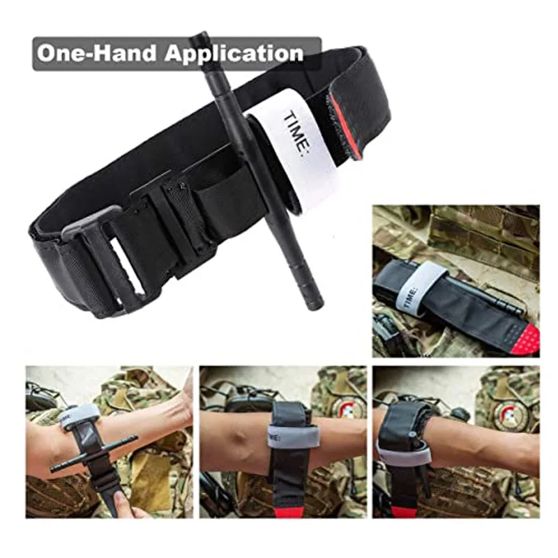 

65/75/95CM Tourniquet Survival Tactical Combat Application Red Tip Military Medical Emergency Belt Aid for Outdoor Exploration
