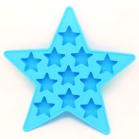 creative silicone molds five pointed star ice cube mold household kitchen tools for summer chocolate baking tool kitchen product