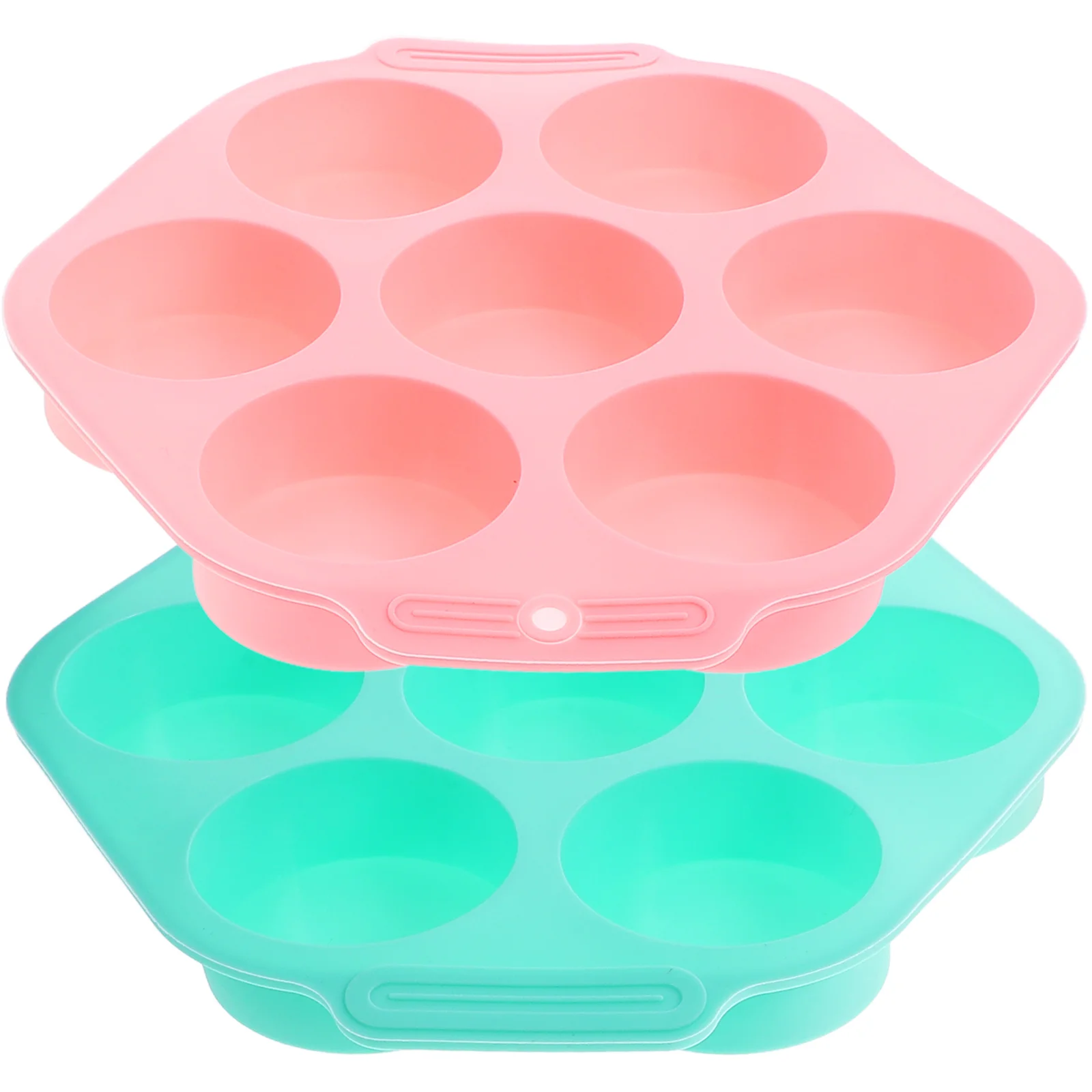 

2 Pcs Pastry Mold Bakery Cake Baking Silicone DIY Round Pan Mousse Party Non-stick Molds