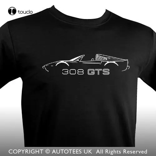 

Hot Sale 100% Cotton France 308 Gts Targa Pi Inspired Classic Car T-Shirt Tee Shirt Custom aldult Teen unisex fashion funny new