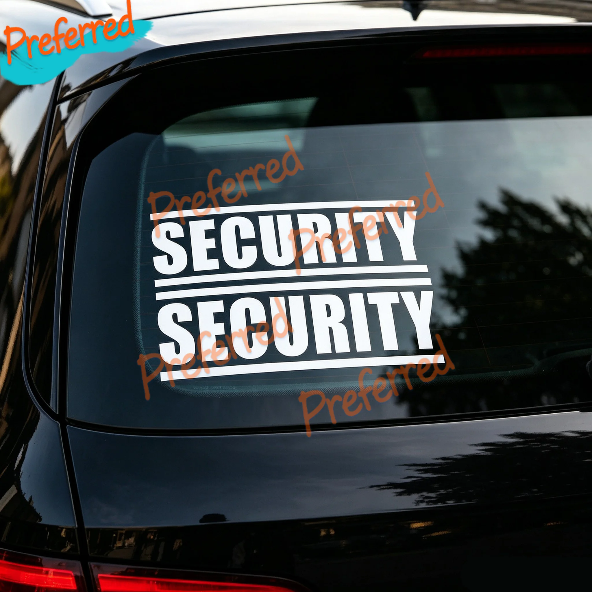 Фото 2 наклейки SECURITY для охранников, сотрудников службы безопасности, спецназа, 20x6 см, виниловые, с возможностью индивидуального размера. №2