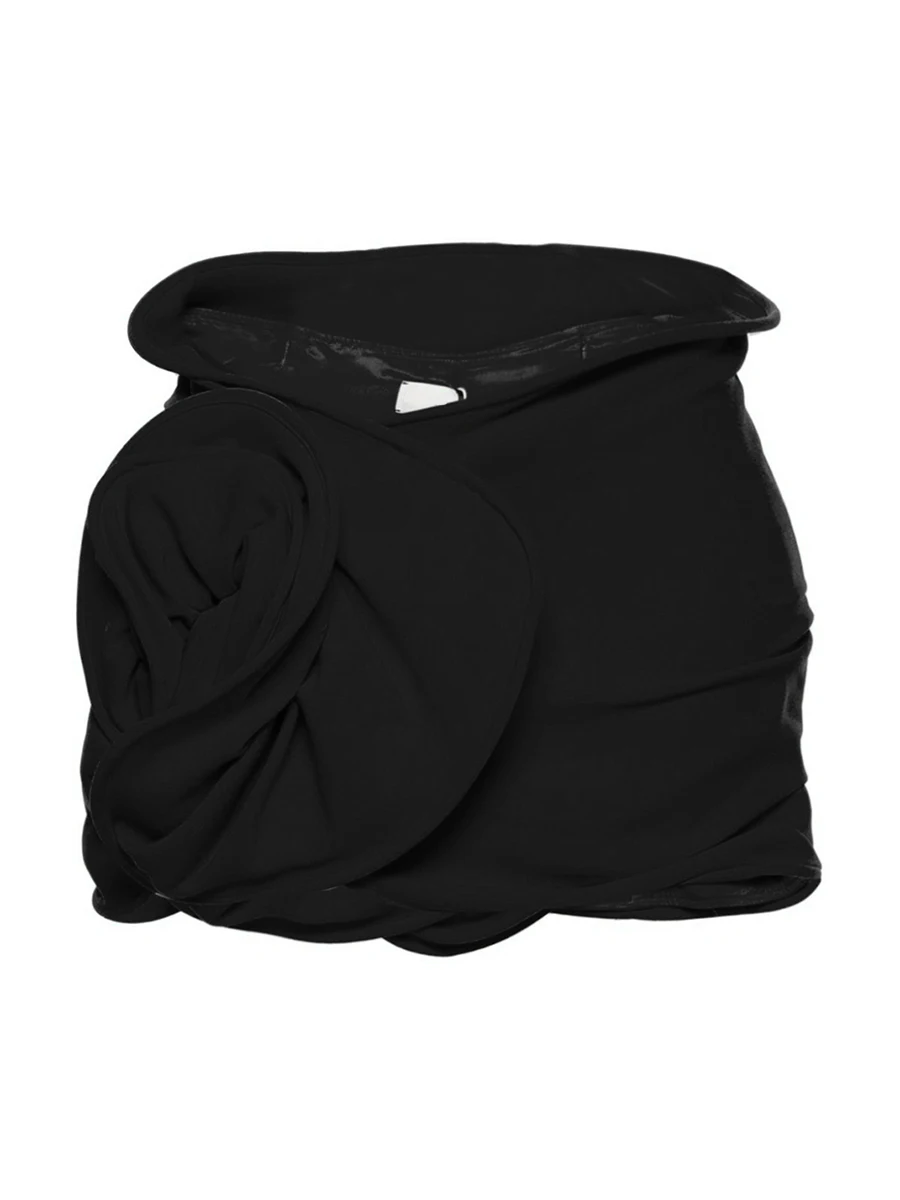 TWOTWINSTYLE однотонные лоскутные юбки с аппликацией для женщин облегающая мини-юбка