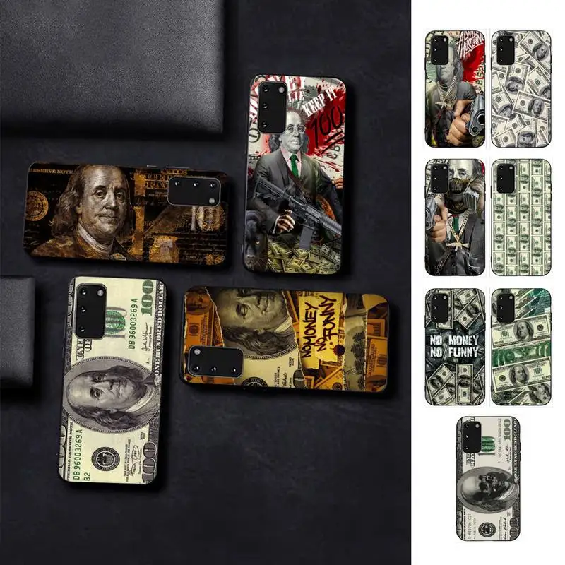 

Banknote Dollar Phone Case for Samsung S10 21 20 9 8 plus lite S20 UlTRA 7edge