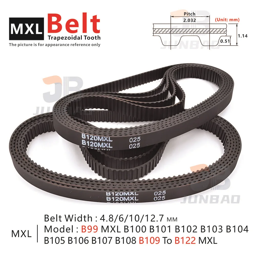 

201-248 мм, ремень ГРМ MXL, форма модели B99MXL B100MXL B101MXL B102MXL B103MXL B104MXL B105MXL B106MXL до B122MXL, резиновый ремень