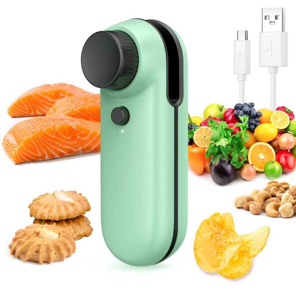 Мини мешок герметик ручной машина тепла и резак портативный упаковочная для