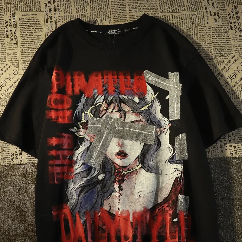 Женская футболка в стиле Харадзюку