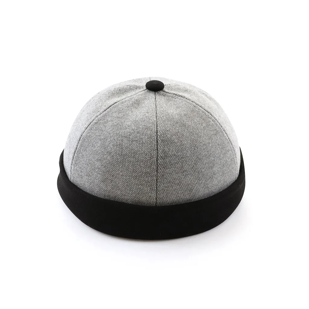 Весенне-летняя новая повседневная шляпа Landlord Street Melon Skin Tide Шляпы без поля Ретро