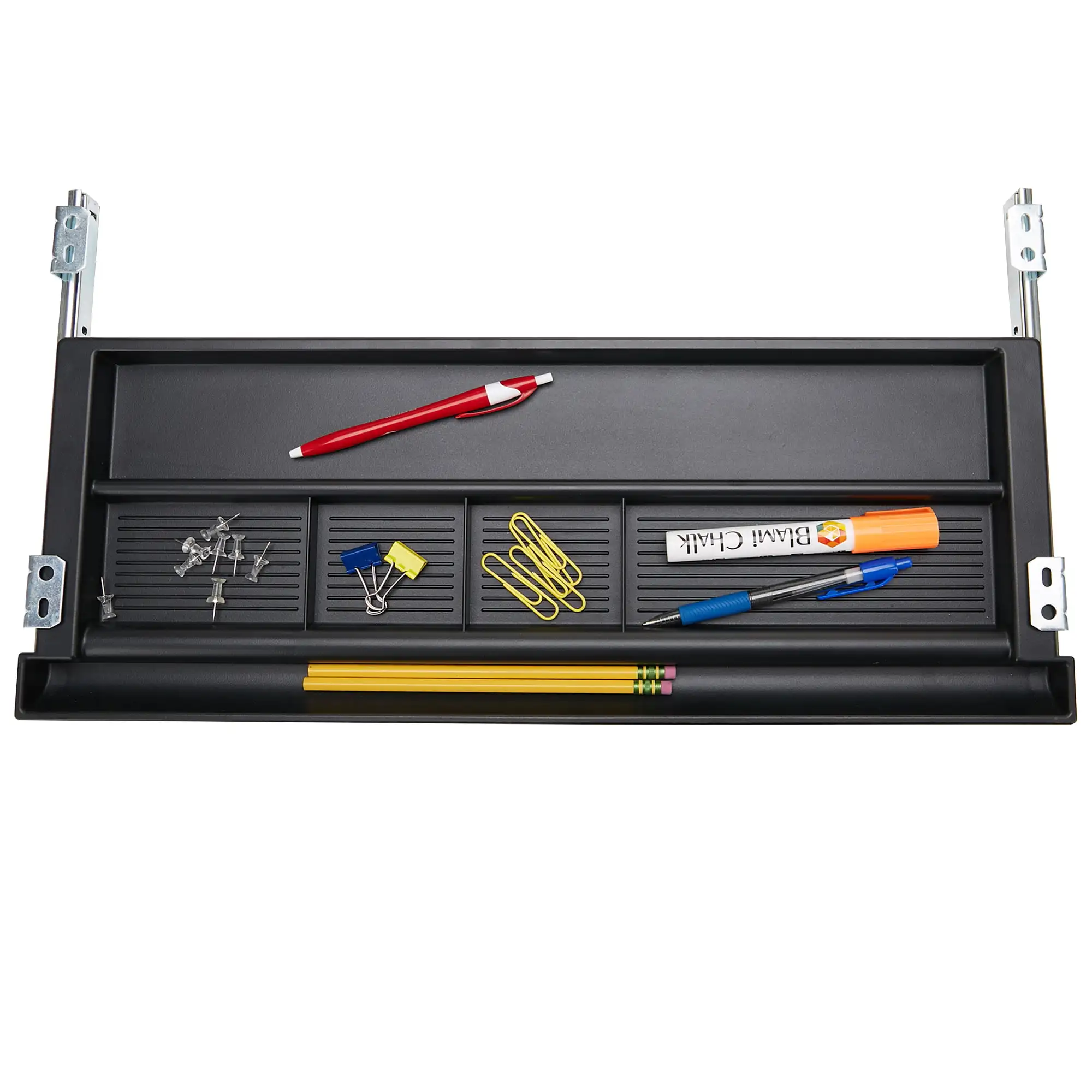 

Under Desk Pull Out Pencil Drawer 17.5" L x 21" W, Black