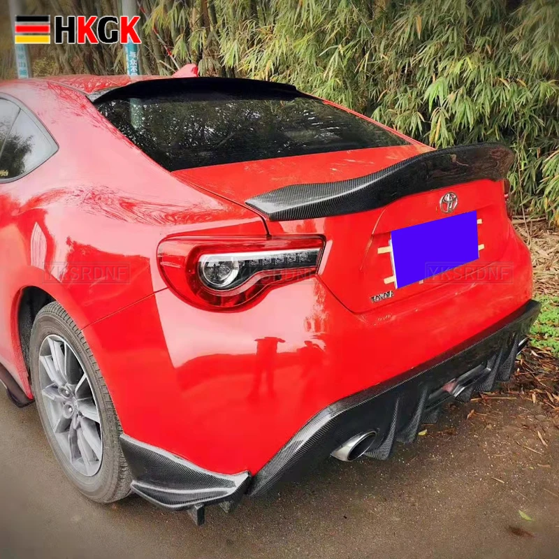 Автомобильный спойлер из углеродного волокна для Subaru BRZ Toyota GT86 2012 2013 2014 2015 черный